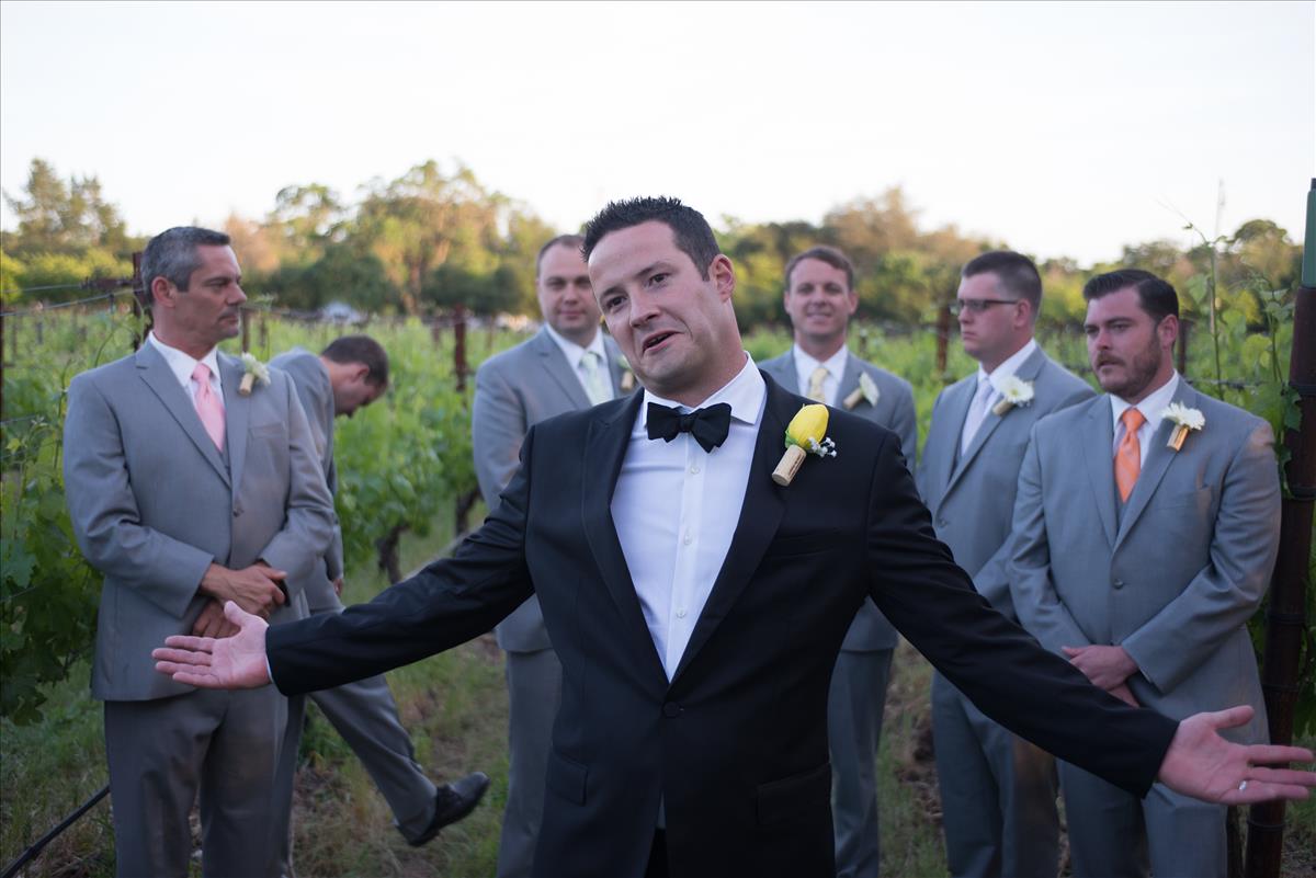 Groom with his groomsmen